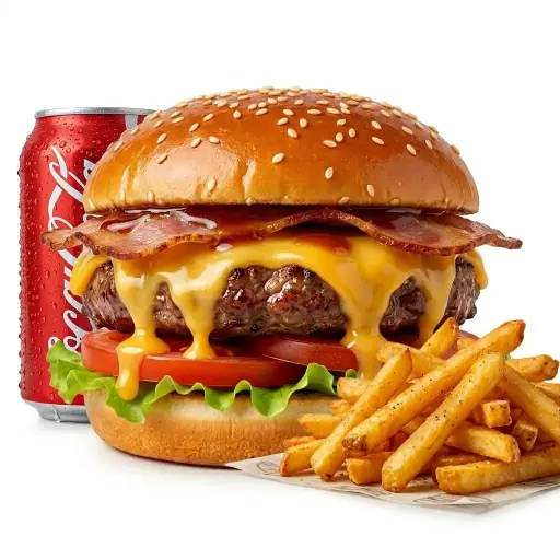 Menu Burger BBQ Bacon